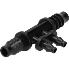 Irrigation Fittings Set, 50 Pieces, 4-Way Connection, 8/11 to 4/7 mm, Drip Irrigation Hose Connection, Garden Accessories