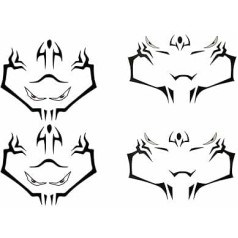 Qmortech Ryomen Sukuna Tattoo Anime Yuji Itadori Sticker Cosplay Prop Accessories (01)