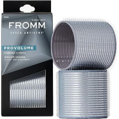 Fromm ProVolume 2.5 Inch Self Gripping Ceramic Ion Thermal Hair Rollers Large Salon Quality Hair Rollers for Long Hair and Curtain Bangs, Pack of 2