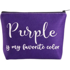 Purple Fans Purple Cosmetic Bag Makeup Bag Zipper Women Girls Purple My Color Bag, Purple My Color, Bag
