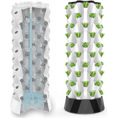 Vertical Hydroponic Growing System Indoor Hydroponic Tower Propagation System Hydroponic Tower Growth System Multilayer Growth Tower for Fruit Vegetables 8flo