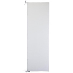 Bench Cushion Outdoor/Indoor 120 x 40 x 4 cm Yarn Dyed Water-Repellent Light Grey