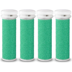 E-Cron® Replacement Rollers compatible with Emjoi Micro-Pedi Callus Remover, Hard Coarse 4pcs.
