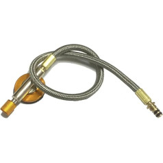 Gas Cooker Connection Cable for Camping 1 m Durable Burner Line Valve for Gas Stove Universal Gas Stove Valve Connection Hose for Outdoor Use