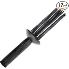 Haarstyling-Werkzeuge, 17 Zähne, kleine Haare, flauschige Lockenwickler, runde Haarbürste, rutschfester Lockenstab für lockiges Haar, Luftvolumen, Kämme
