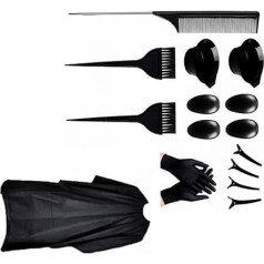 16 x Hair Dye Set Hair Dye Tool Hair Claws Hair Brush for Long Hair Short Hair Curly Hair Beauty Salons