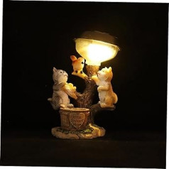 Animal Statue Ornaments, Garden Statues, Outdoor Tree, Fairy, Ladybird, Frog, Solar Gnomes, Figurine, Decoration, Lamp, Garden Lighting, Animals, Solar Lights for Outdoor Resin