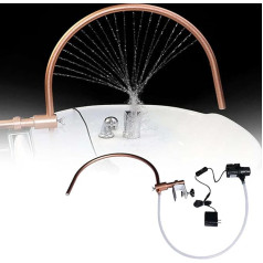 Water Circulation Bracket, Head Spa, Portable Water Therapy Water Outlet Frame, Waterfall Water Circulation Head, Therapy Waterfall Water Circulation Head Therapy for Head Equipment