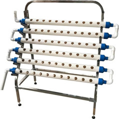 Hydroponic Plant Set for 66 Plants on Patios, Stainless Steel Holder for Planting Vegetables, Herbs and Berries, 3.0 (D) x 4.3 (H) cm, Plant Basket
