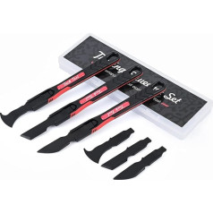 EHDIS Micro Squeegee Set for Film, Squeegee Set with 3 Different Shapes Squeegee Heads, for Car Tinting Film, Foil Squeegee for Film, Edge Closure, Plug for Car Film, Window Film Tool