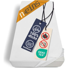 npluseins Incontinence FIX Mattress Cover Molleton + Internal Moisture Barrier for Optimal Protection of the Entire Mattress Made in Germany Available in 9 Different Sizes 160 x 200 cm