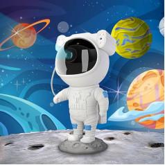 Mebus Astronaut Starry Sky Projector LED Star Projector with 8 Mist Modes 2 Star Modes Remote Control Adjustable Brightness and Speed 360° Rotation for Children and Adults