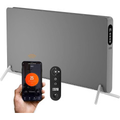 Convector Electric Heater Energy-Saving - Includes WiFi & App, Remote Control, Stand & Wall Mounting, Eco Warm Heater, Electric Heater, Wall Heater, Electric Radiator