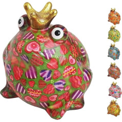netproshop Pomme Pidou Ceramic Frog Money Box, Selection: GreenHearts