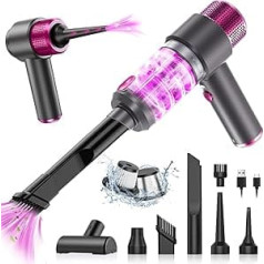 Cordless Handheld Vacuum Cleaner, 6500Pa Handheld Vacuum Cleaner, Battery, 4-in-1 Car Vacuum Cleaner, Wet/Dry Handheld Vacuum Cleaner, USB Rechargeable Lightweight Mini Vacuum Cleaner for