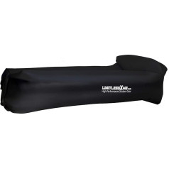 LimitlessXme Inflatable Beach Sofa Air Bed Waterproof and Comfortable Air Lounger Air Bag Air Sofa Seat Set for Outdoor Camping, Garden, Beach, Pool, Festival and Beach (Black)