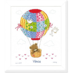 Vervaco Counted Cross Stitch Kit: Hot Air Balloon, Multi-Colour