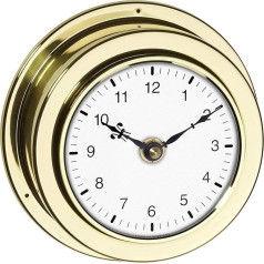 TFA Brass Case Mariner Clock