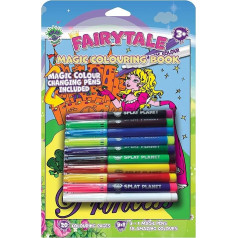 Splat Planet Magic Colouring Book with Magic Colour Changing Pen Set - Magical Art Colouring Book in A4 Format - Colour Changing Magic Colouring Pen Set (Princess)