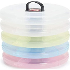 Prym Stackable Boxes Donuts, Multicoloured, One Size