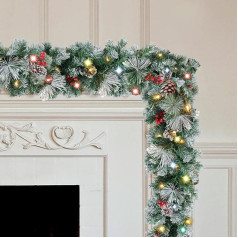 6 ft Christmas Garland, Christmas Decoration, Garland, Artificial Christmas Fir Garland, Stair Garland, Christmas New Year Decoration