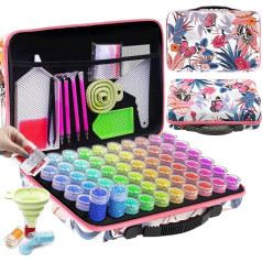 5D Diamond Painting Accessories Boxes, 60 Pieces Diamond Painting Storage Box for Diamond Painting, Pictures, Stones, Seeds, Jewellery, Rhinestone Beads, DIY Crafts as a Gift