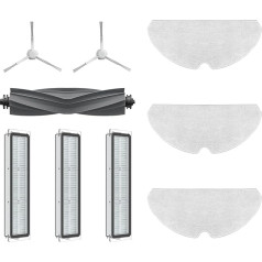 Dreame D10s Vacuum Cleaner Robot Accessory Set, Includes 2 x Side Brushes, 3 x Dust Filters, 3 x Mop Cloths, 1 x Main Brush, Original dreame Accessories