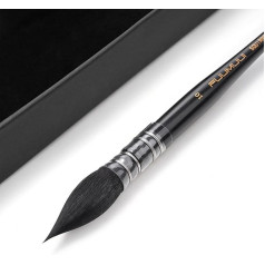 Fuumuui Watercolour Brush Mop, Size 10 Watercolour Brushes, Squirrel Hair, High Colour Carrying Capacity, Mop Brush, Watercolour Brush, Natural Hair, Round Brush, Real Hair Brush