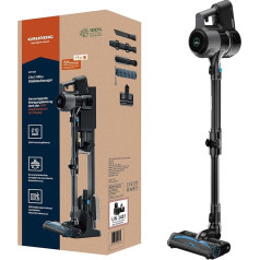 GRUNDIG VCP 9131 2-in-1 Cordless Vacuum Cleaner, 3 Suction Power Levels, 550 Watt BLDC Motor, 28.8 Volt Li-ion Battery, 900 ml Dust Absorption Volume, Up to 60 Minutes Operating Time, 83 Decibels,