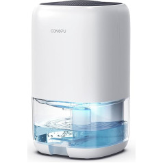 CONOPUPlus Dehumidifier 1000 ml, dehumidifier house mould with 7 colours, compact, quiet and efficient for small spaces, ideal for bathroom, closet, camping