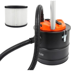 Cyclone Ash Vacuum Cleaner 18L 60189, Tank/Container: Metal, Black, L, 1000 W, 18 Litres, 79 Decibels