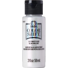 Plaid PE5457 Folk Art Colour Shift Acrylic Paint, White Flash, 57 ml, 5457