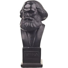 danila-souvenirs German Philosopher Socialist Karl Marx Stone Bust Statue Sculpture 12 cm