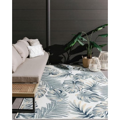 benuta Basic Indoor and Outdoor Rug Flora – Multicoloured 160 x 230 cm – Floral Design – Weatherproof & UV-Resistant – for Balcony, Patio, Garden – Kitchen Rug and Living Room Rug – Easy Care Robust