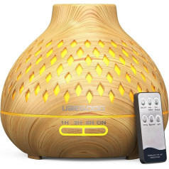 Aroma Diffuser 400 ml Ultrasonic Aroma Diffuser Electric Diffuser with 7 Colours LED Essential Oils Humidifier for Home, Yoga, Office, Spa, Bedroom