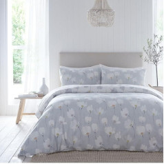 Elswick - Eco-Friendly Duvet Cover Set - Single Size in Grey