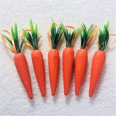 Generisch yaoqijie 18 Teile/los Ostern Karotte Hängende Verzierungen Simulation Schaum Karotten Hängenden Anhänger for Home Party DIY Handwerk Dekor Lasting (Color : 18PC)