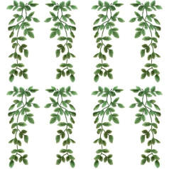 Grüne florale bestickte Spitzenaufnäher, 8 Stück, Kleid Dekoration Spitze Applikationen, ideal für DIY Kleidung Verzierungen