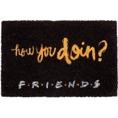 Grupo Erik Coconut Mat Doormat Friends How Do You Doin? Dirt Trapper Mat 40 x 60 cm Funny Door Mat Indoor Door Mat