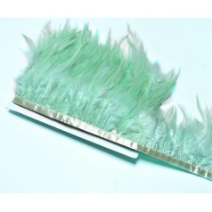 1 Meter Feder-Bordüre, Nähen, Kleidung, Fasanfedern, Party, Hochzeit, Pflaumen, Basteln, Dekoration, 10–15 cm, Minze En8