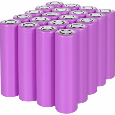 18650 elementi 20x 18650 li-jonu akumulators inr1865026e 3.6v 2600mah