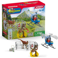 schleich DINOSAURS | Dino Helicopter Rescue 72216 | Dinosaur Set Including Helicopter, Flynn, 2 Dinos & Accessories | Great Gift for Children | Toys from 5 Years | 28 Pieces | Exclusive to Amazon