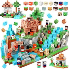 Magnetic Building Blocks, 150 Pieces Magnetic Toy Blocks, Magnetic Building Blocks Building Toy, Magnetic Block Set for Boys Girls, STEM Montessori Toy from 3 Years, Gift for Children
