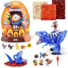 Smashers Dino Egg Hunt by ZURU Glowing Fire-breathing Dinosaur Collectible Toy for Kids (Giganotosaurus)