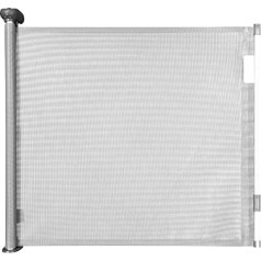 Badabulle Safe & Roll Door Safety Gate and Stair Gate for Extending up to 140 cm, Barrier-Free, with Screw Fixation