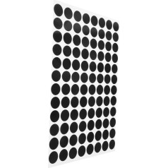 UKCOCO Accessories for Billiard Tables, Pool Name Markings for With Simple Colour, Small Label Dot Tablecloth, Black, Self-Adhesive Paper