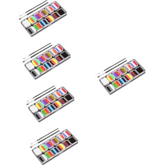 SEWACC 5 Sets Washable Face Painting Party Body Painting National Flag Face Paint Face Paint Face Makeup Colours Halloween Party Supplies Party