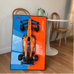 iLuane Display Wallboard for Lego Technic McLaren Formula 1 Racing Car 42141, Adult F1 Motorsport Collectibles Display Wallboard, Ideal for Lego Lovers (Display Wallboard Only)
