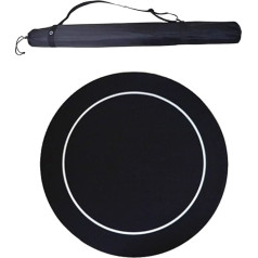 Tischspiel Filzmatte Pokertischplatte Texas Hold'em Pokerlayout Gummitischdecke Runde Tischplattentuch-Layouts, 48 Zoll