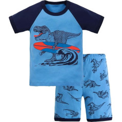 Generisch 2025 sommer kleidung outfits für jungen baby kurzarm-grafik-t-shirt und passender hose sportbekleidung mit buchstaben-print haremsstil-schnitt weiche baumwollmischung 5-16 jahre